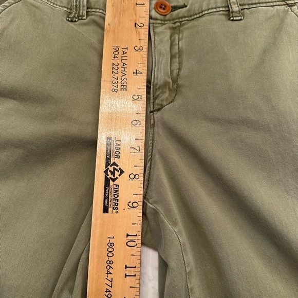 Pilcro Anthropologie Fit Hyphen Chinos Olive Green Women’s 29 Boho Comfort Prep - Picture 13 of 13